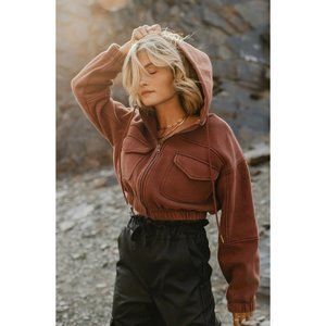 Bohme Toni Cropped Jacket in Rust